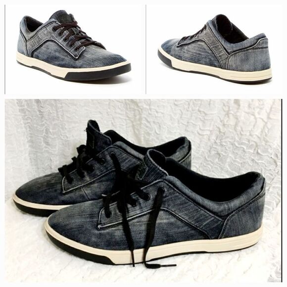 UGG Bueller Washed Denim Sneakers Size 11 - Picture 1 of 11